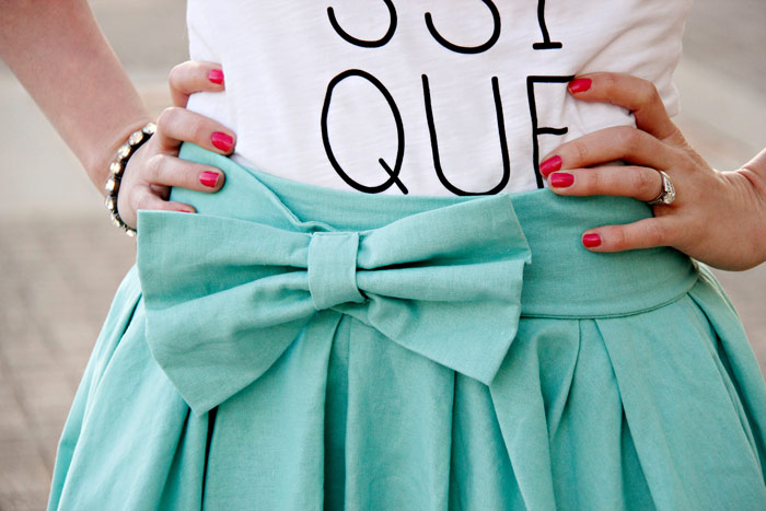 bow skirt