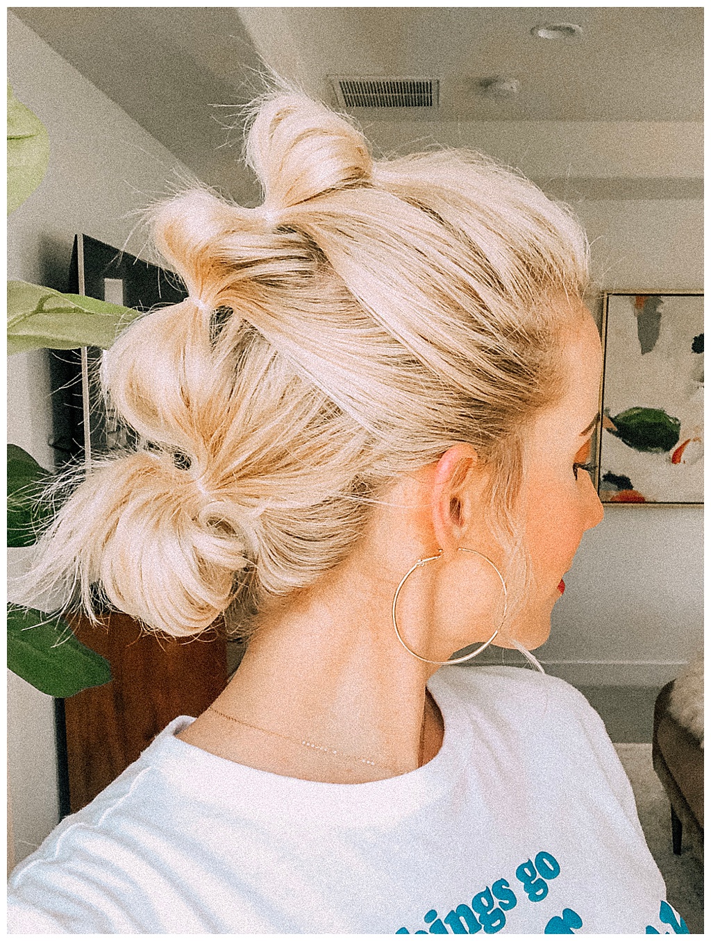 If you're looking for an easy hairstyle!