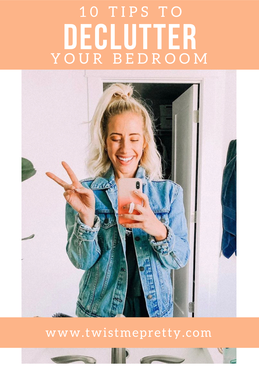 10 tips to declutter your bedroom. www.twistmepretty.com